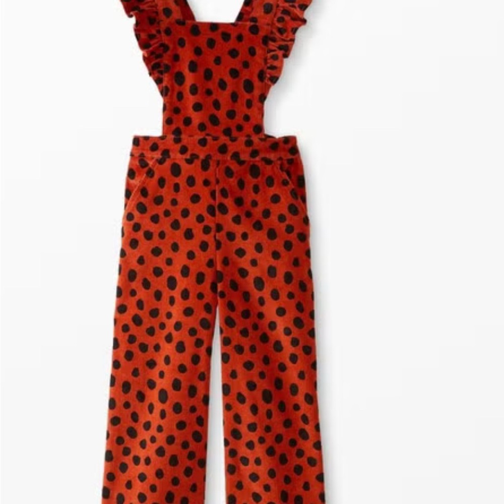 Hanna Andersson Black and Brown Playful Ruffled Jumpsuit - Picture 2 of 12